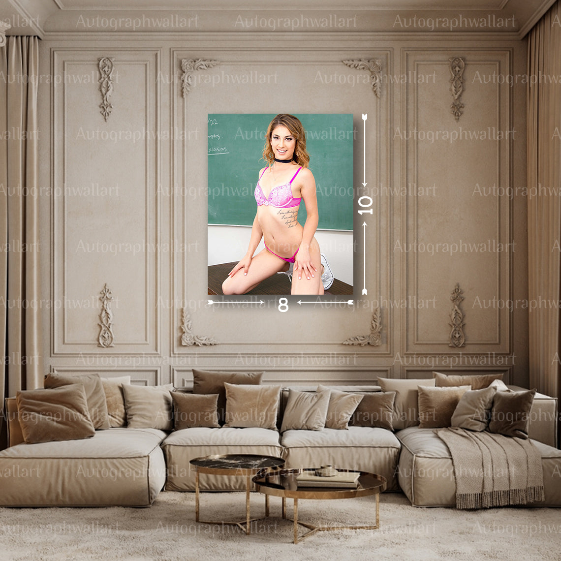 Kristen Scott Sex Poster – Adult Star Canvas Print – 8x10 Erotic Wall Art Decor #2