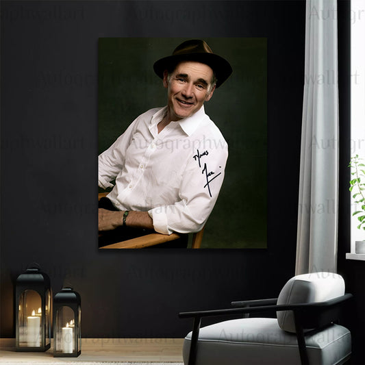 Mark Rylance Autograph Canvas Wall Art – Signed Oscar-Winning Actor Print for Film & Theatre Collectors (8x10)