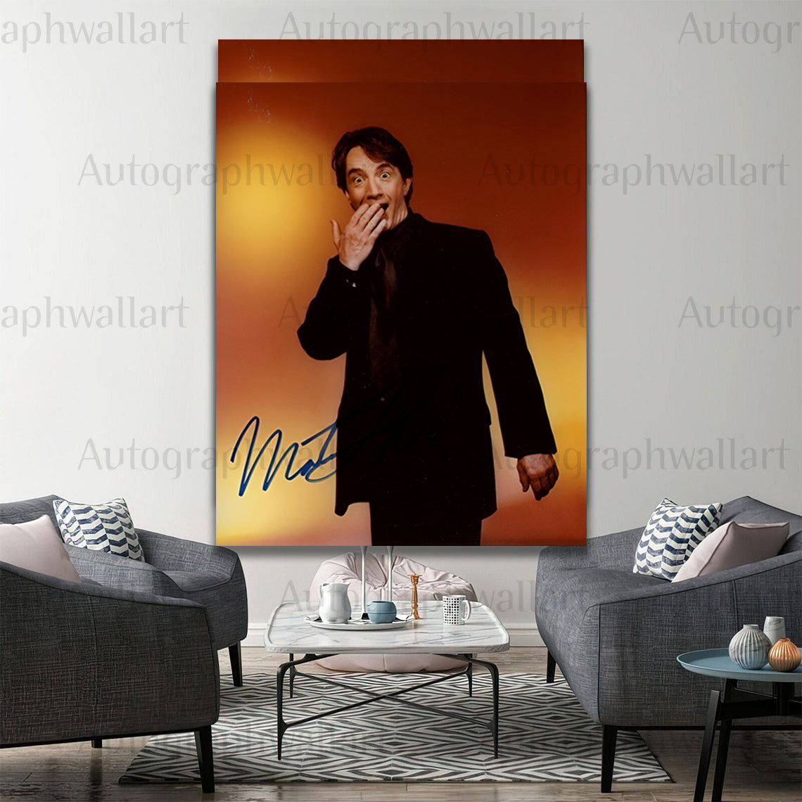 Martin Short Autograph Canvas Wall Art – Signed Comedy Legend Print for Collectors & Fans (8x10)