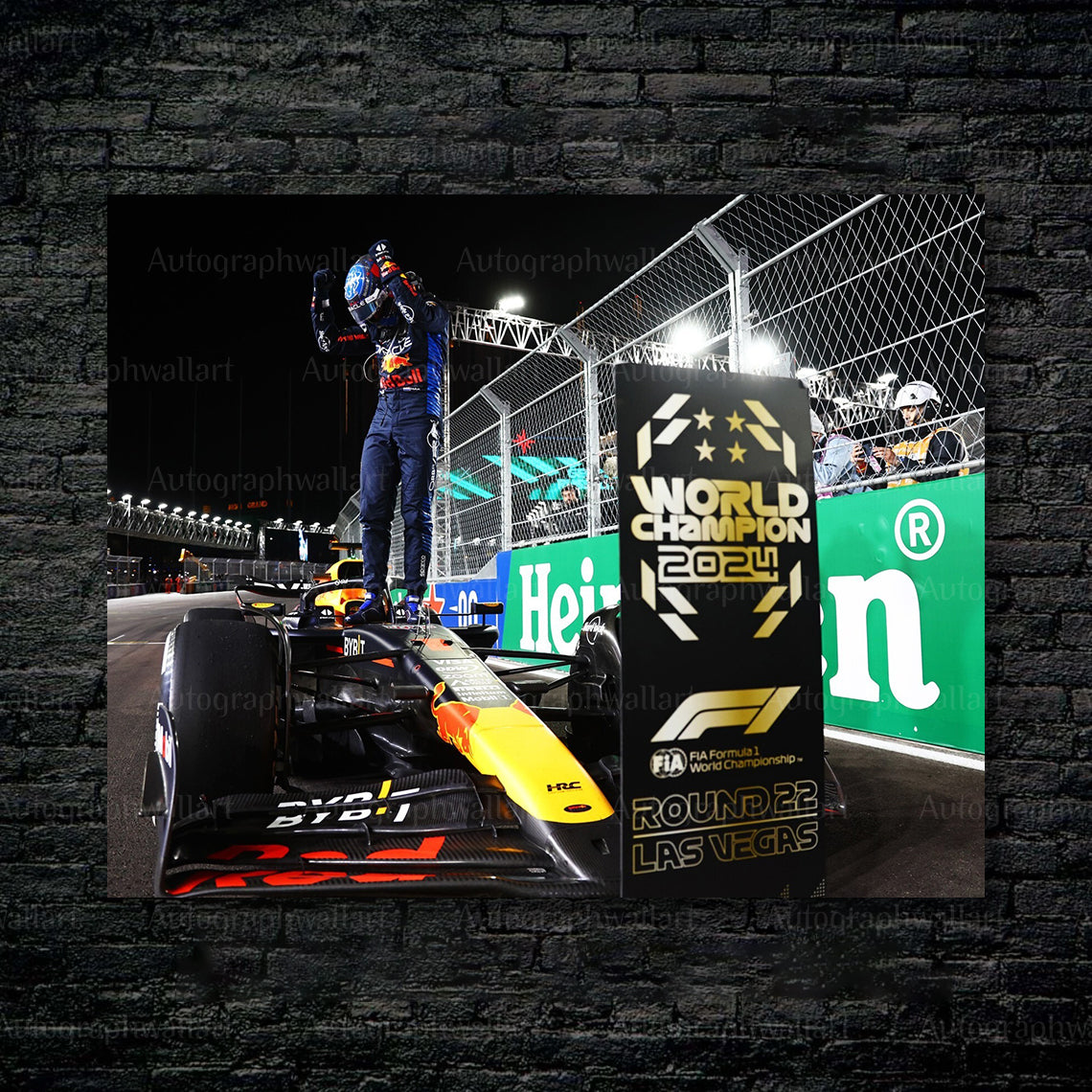 Premium quality Max Verstappen Las Vegas Grand Prix 2024 canvas wall art