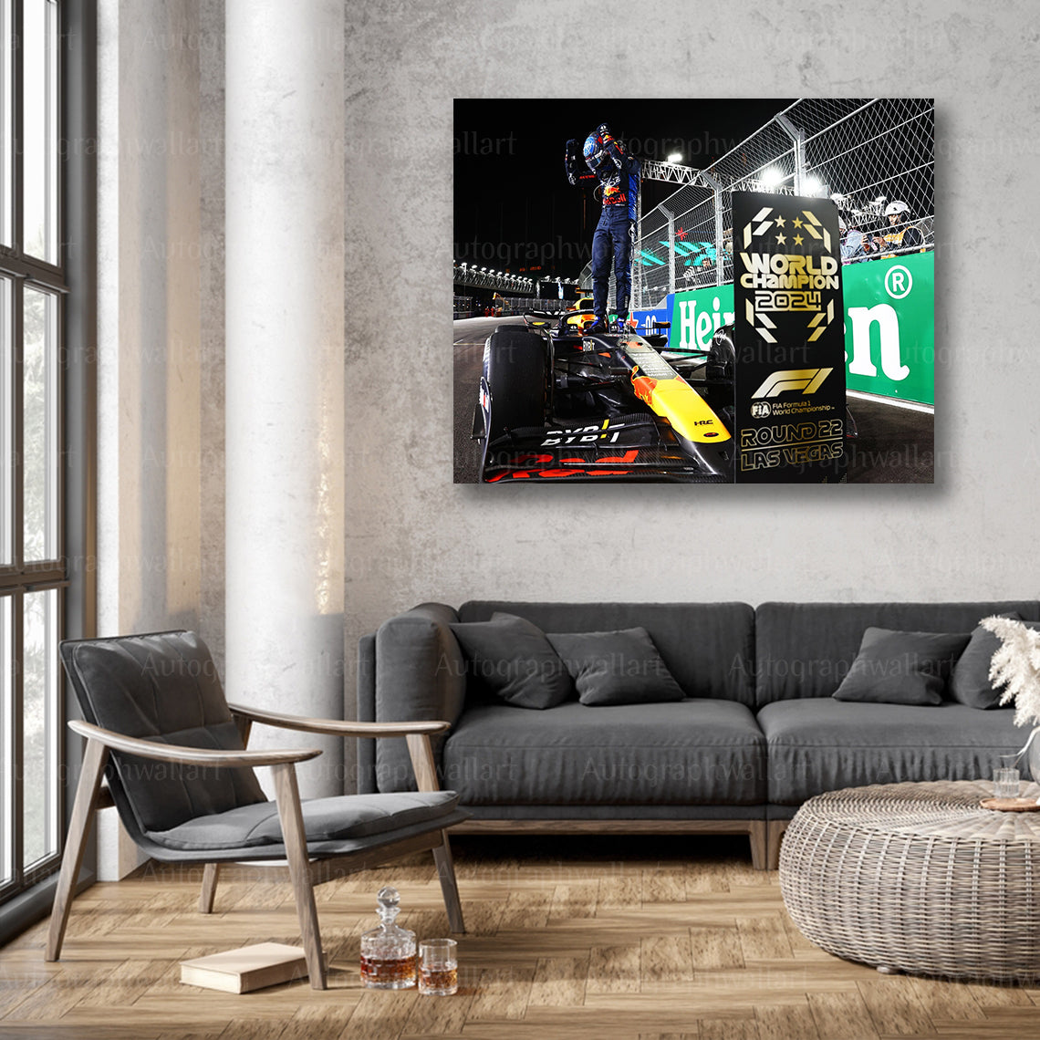 Max Verstappen Canvas Print – 2024 Las Vegas Grand Prix Wall Art – Red Bull F1 Racing Poster – Motorsport Decor – Fan Gift – 8x10 Inch Canvas Wall Art #5