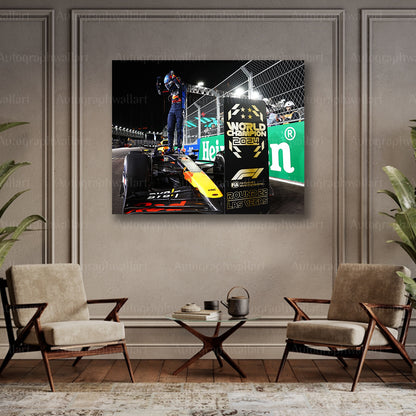 Max Verstappen Canvas Print – 2024 Las Vegas Grand Prix Wall Art – Red Bull F1 Racing Poster – Motorsport Decor – Fan Gift – 8x10 Inch Canvas Wall Art #5