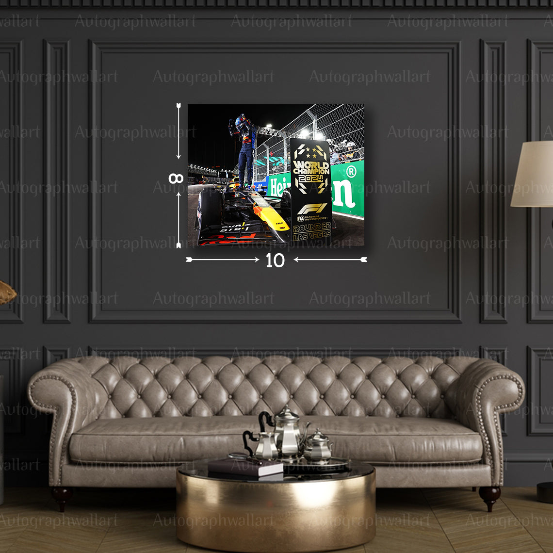 Max Verstappen Canvas Print – 2024 Las Vegas Grand Prix Wall Art – Red Bull F1 Racing Poster – Motorsport Decor – Fan Gift – 8x10 Inch Canvas Wall Art #5