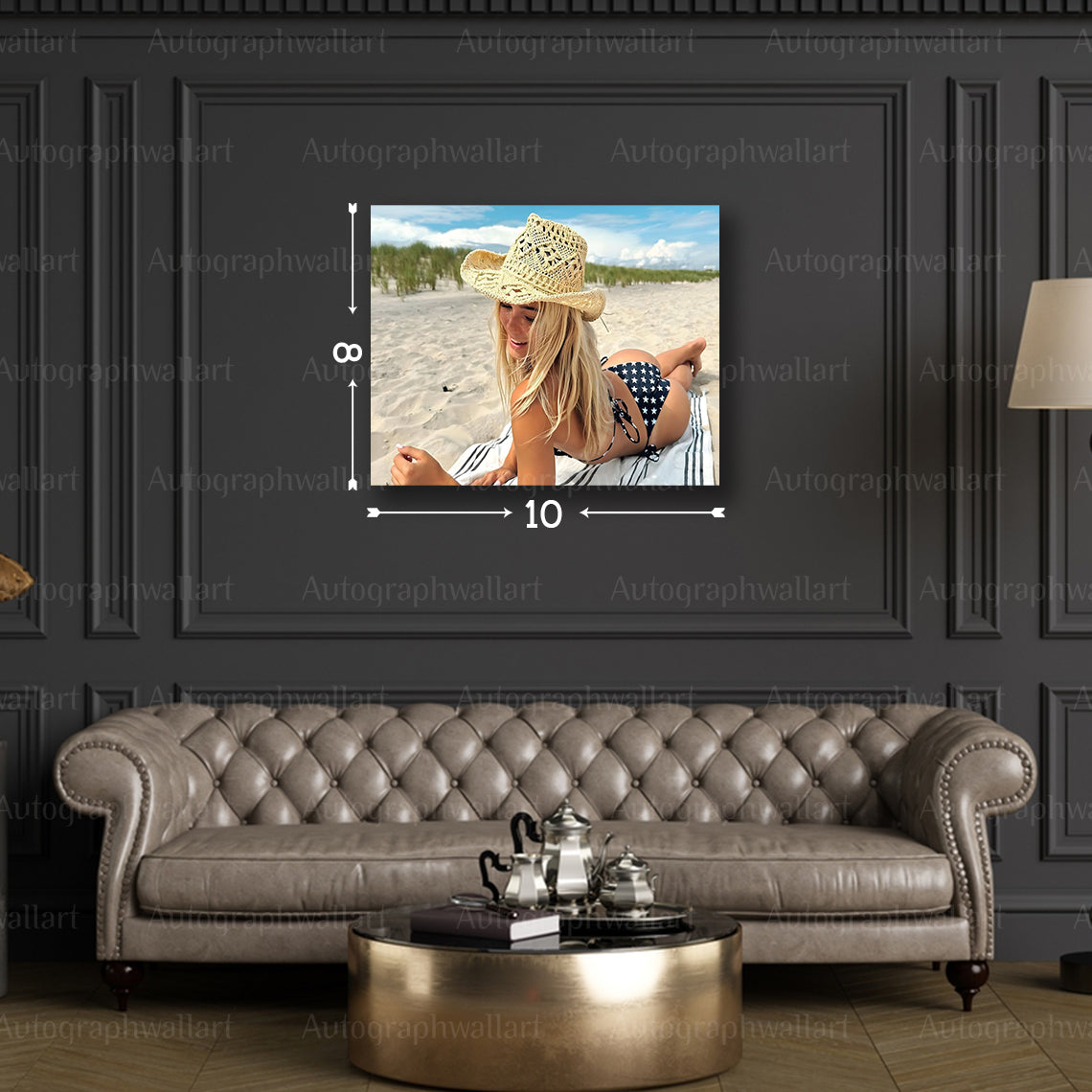 Olivia Dunne Canvas Print – Celebrity Wall Art – Hollywood Star Poster – Home Gym Decor – Fan Gift – 8x10 Inch Canvas Wall Art #1