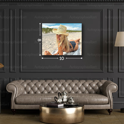 Olivia Dunne Canvas Print – Celebrity Wall Art – Hollywood Star Poster – Home Gym Decor – Fan Gift – 8x10 Inch Canvas Wall Art #1