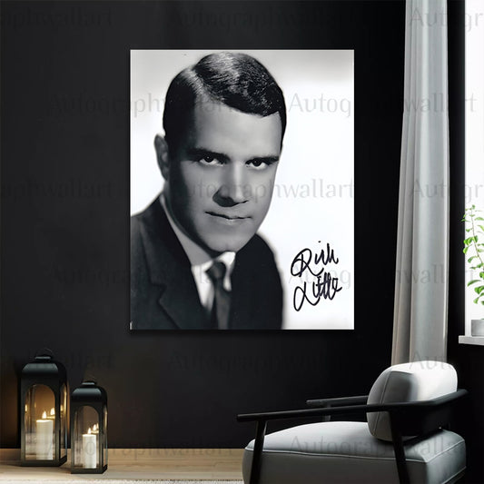 Rich Little Autograph Canvas Wall Art – Signed Celebrity Print for Comedy Fans & TV Memorabilia Collectors
