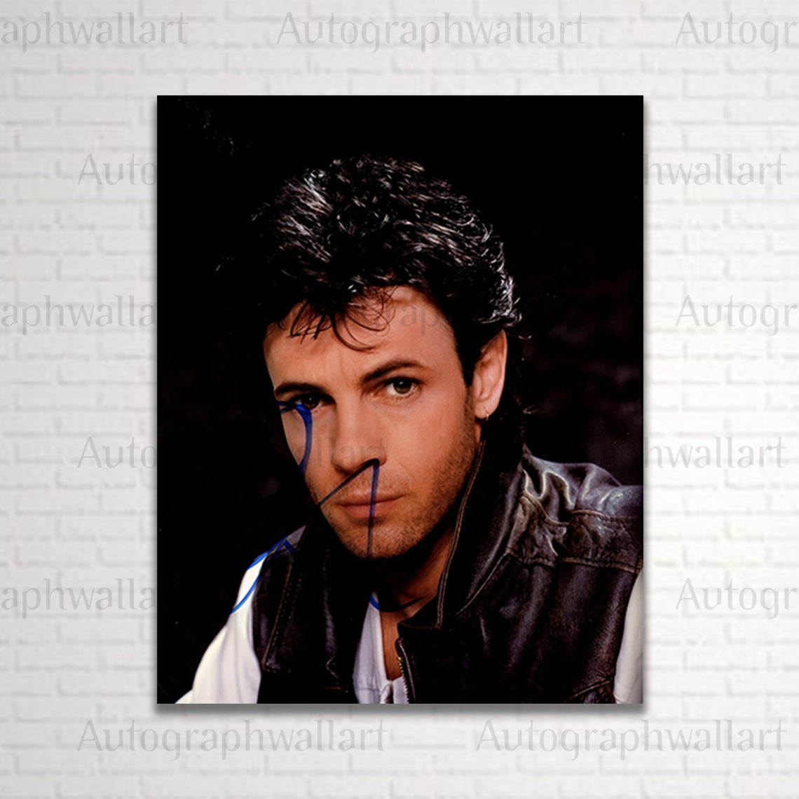Rick Springfield autograph canvas wall art – 8x10 signed music icon print for fans of 80s pop rock and classic music memorabilia