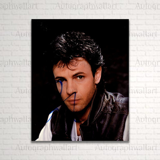 Rick Springfield autograph canvas wall art – 8x10 signed music icon print for fans of 80s pop rock and classic music memorabilia