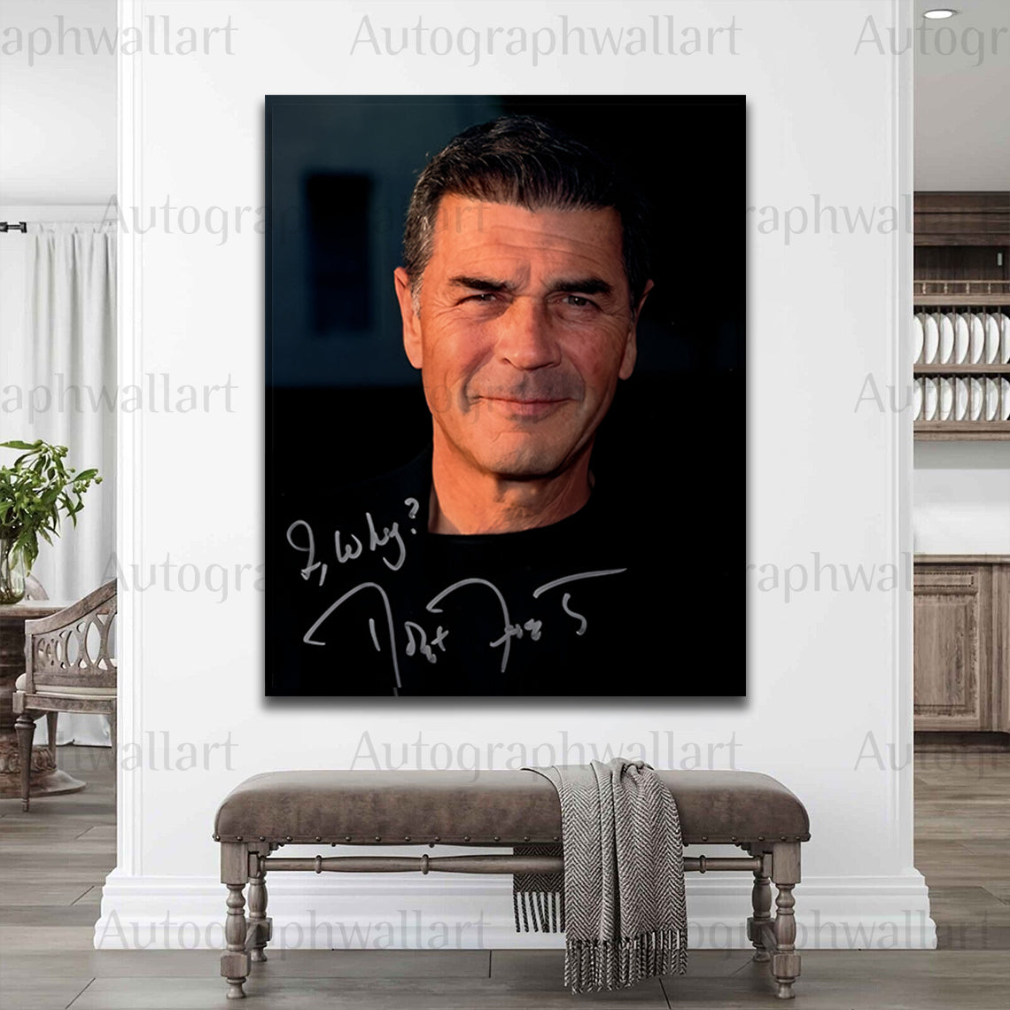 Robert Forster Autograph Canvas Wall Art – Signed Movie Star Print for Film Buffs & Collectors (8x10)