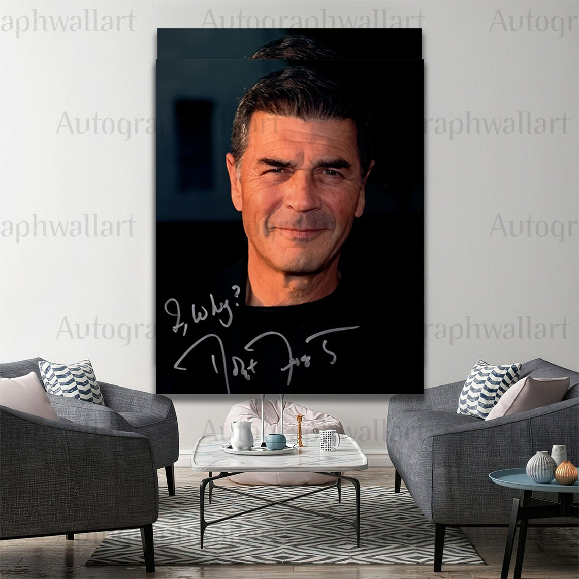 Robert Forster Autograph Canvas Wall Art – Signed Movie Star Print for Film Buffs & Collectors (8x10)