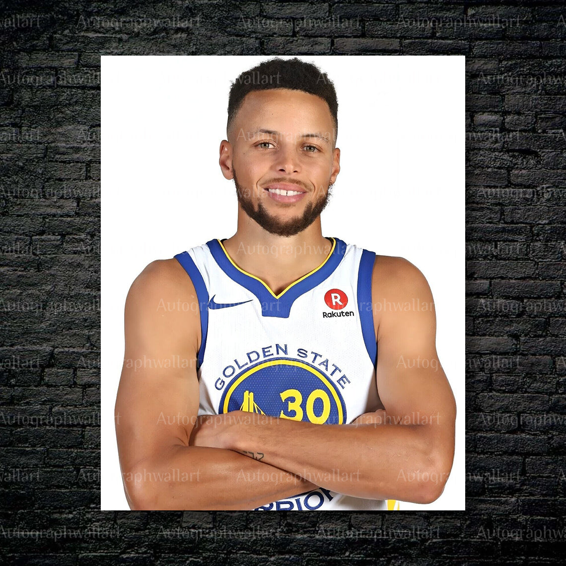 Stephen Curry canvas wall art – 8x10 inch NBA print for home gym or bedroom decor
