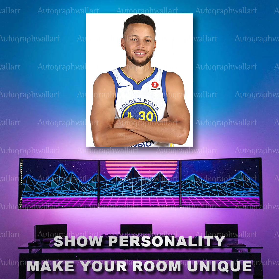 Stephen Curry Canvas Print – NBA Legend Wall Art – Golden State Warriors Poster – Basketball Decor – Fan Gift – 8x10 Inch Canvas Wall Art #1