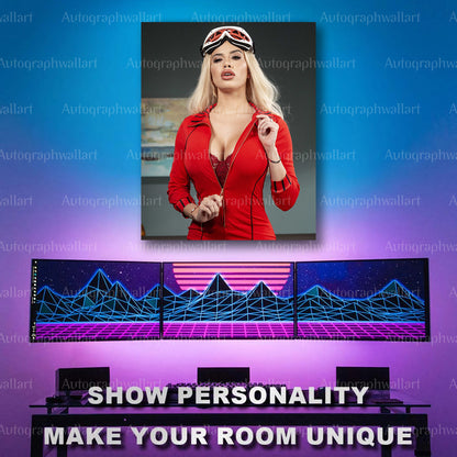 Victoria June Sex Poster – Adult Star Canvas Print – 8x10 Erotic Wall Art Decor