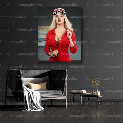 Victoria June Sex Poster – Adult Star Canvas Print – 8x10 Erotic Wall Art Decor