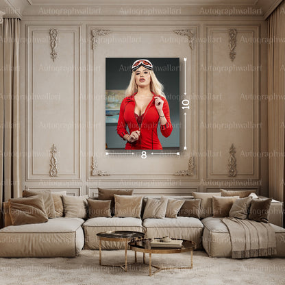Victoria June Sex Poster – Adult Star Canvas Print – 8x10 Erotic Wall Art Decor